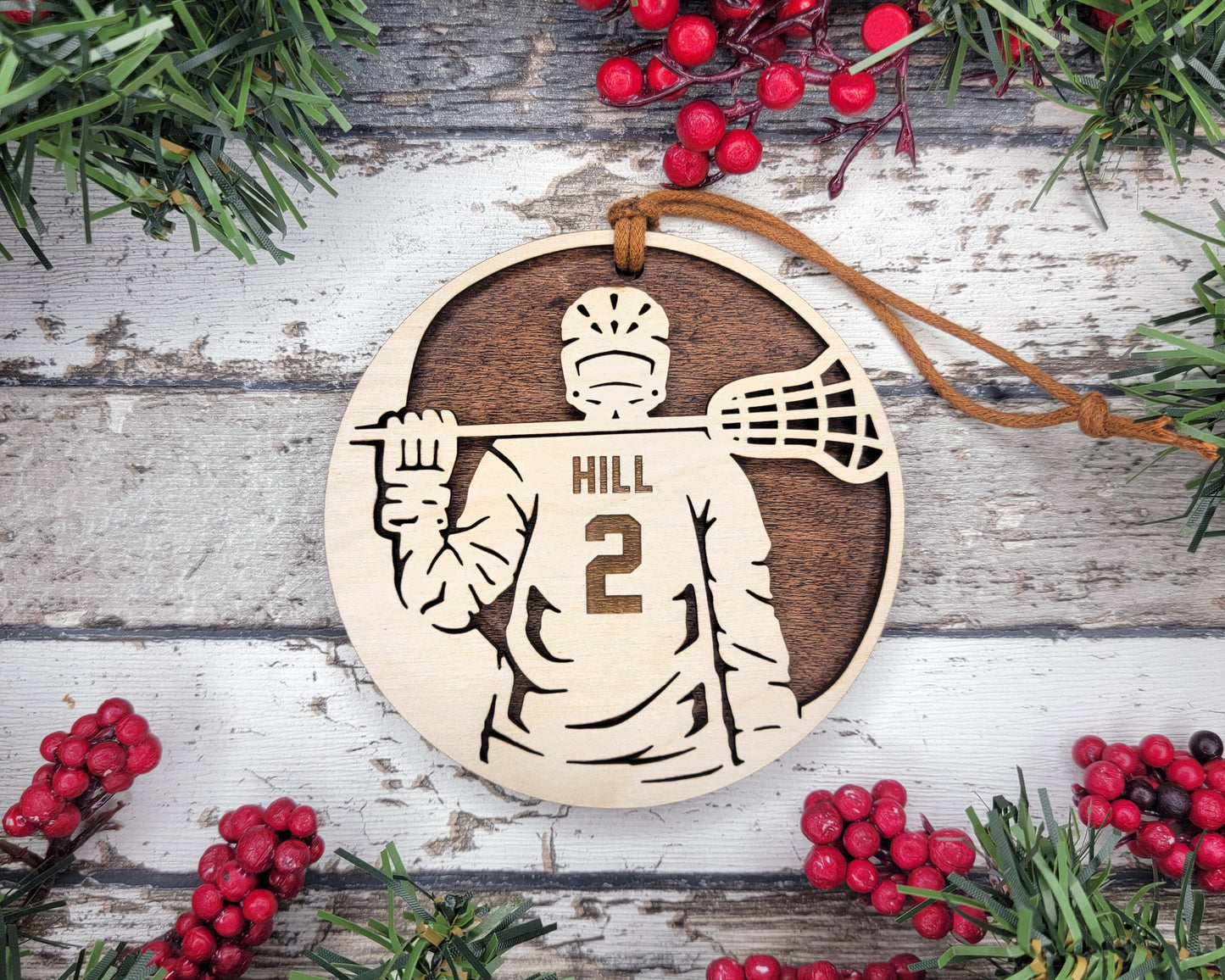 Custom Lacrosse Ornament