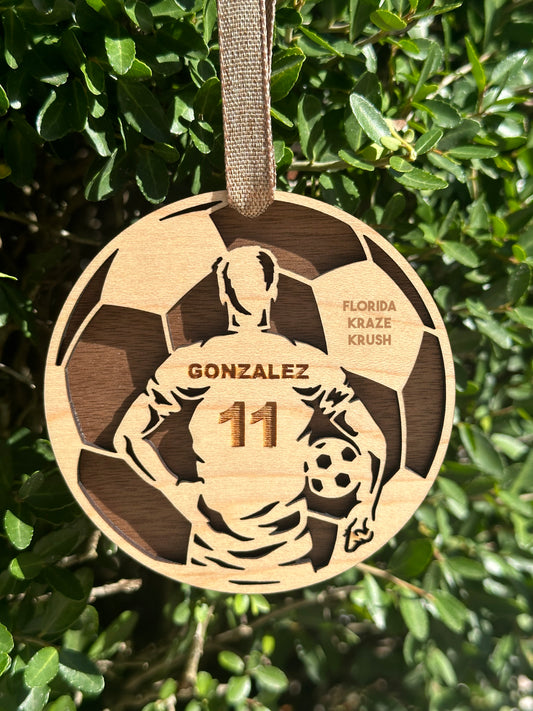 FKK Male Soccer Ornament