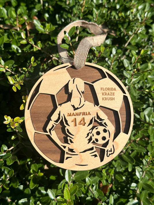 FKK Female Soccer Ornament